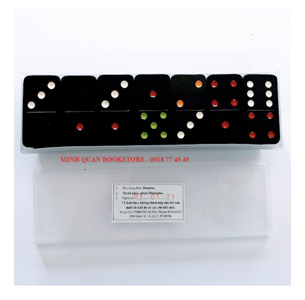 Cờ Domino nhựa đen cao cấp - Fataco