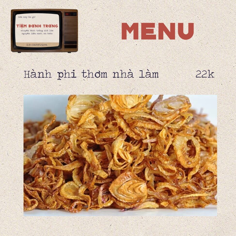 Hành Phi Thơm Nhà Làm 100Gr