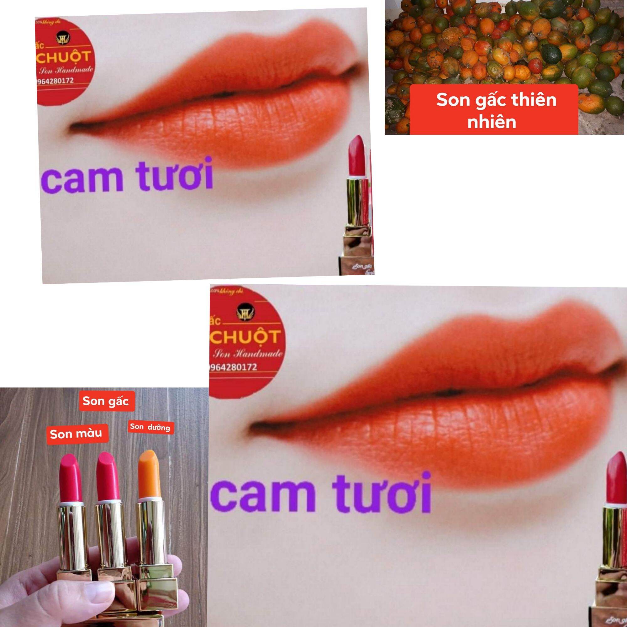 son gấc thiên nhiên ko chì