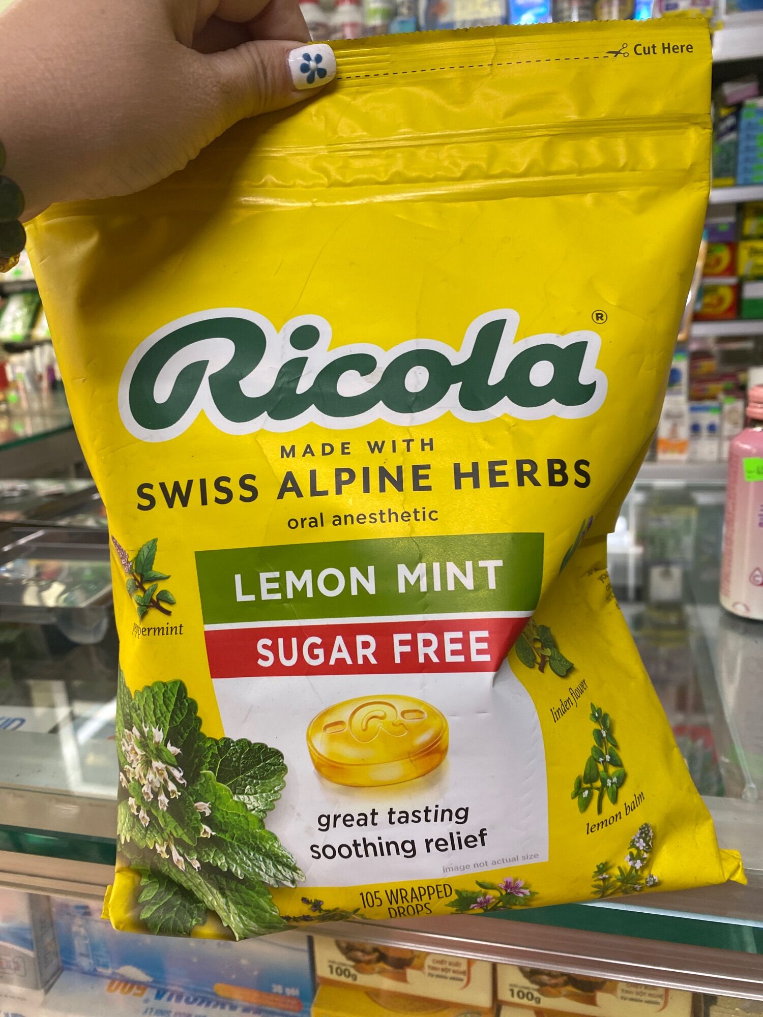 Kẹo Ngậm Thảo Dược Ricola ( Gói 105 Viên ) - Mỹ
