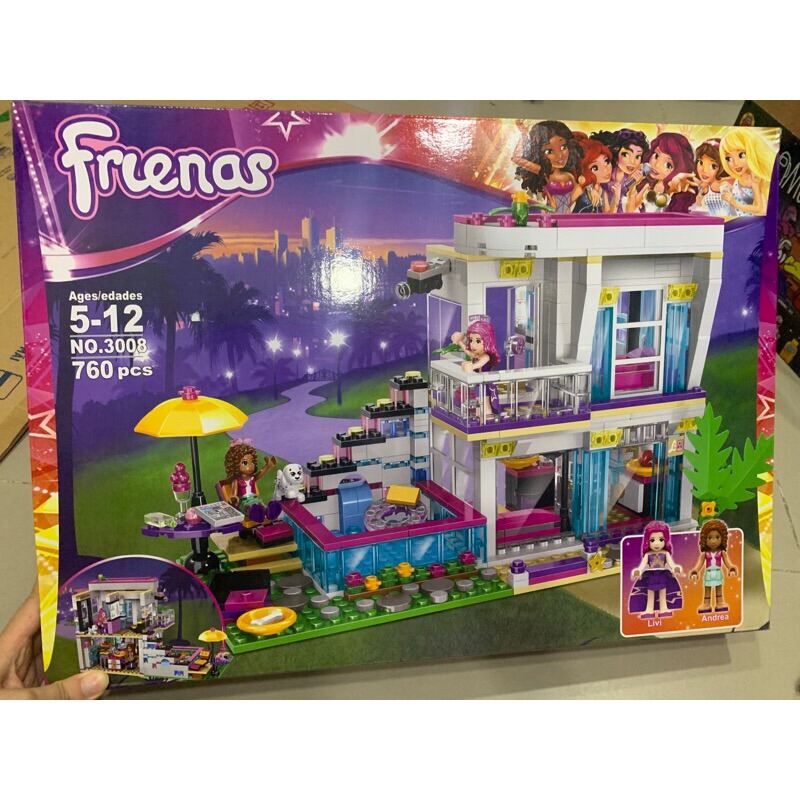 Bộ đồ chơi xếp hình friend Friends nhà biệt thự cho bé gái