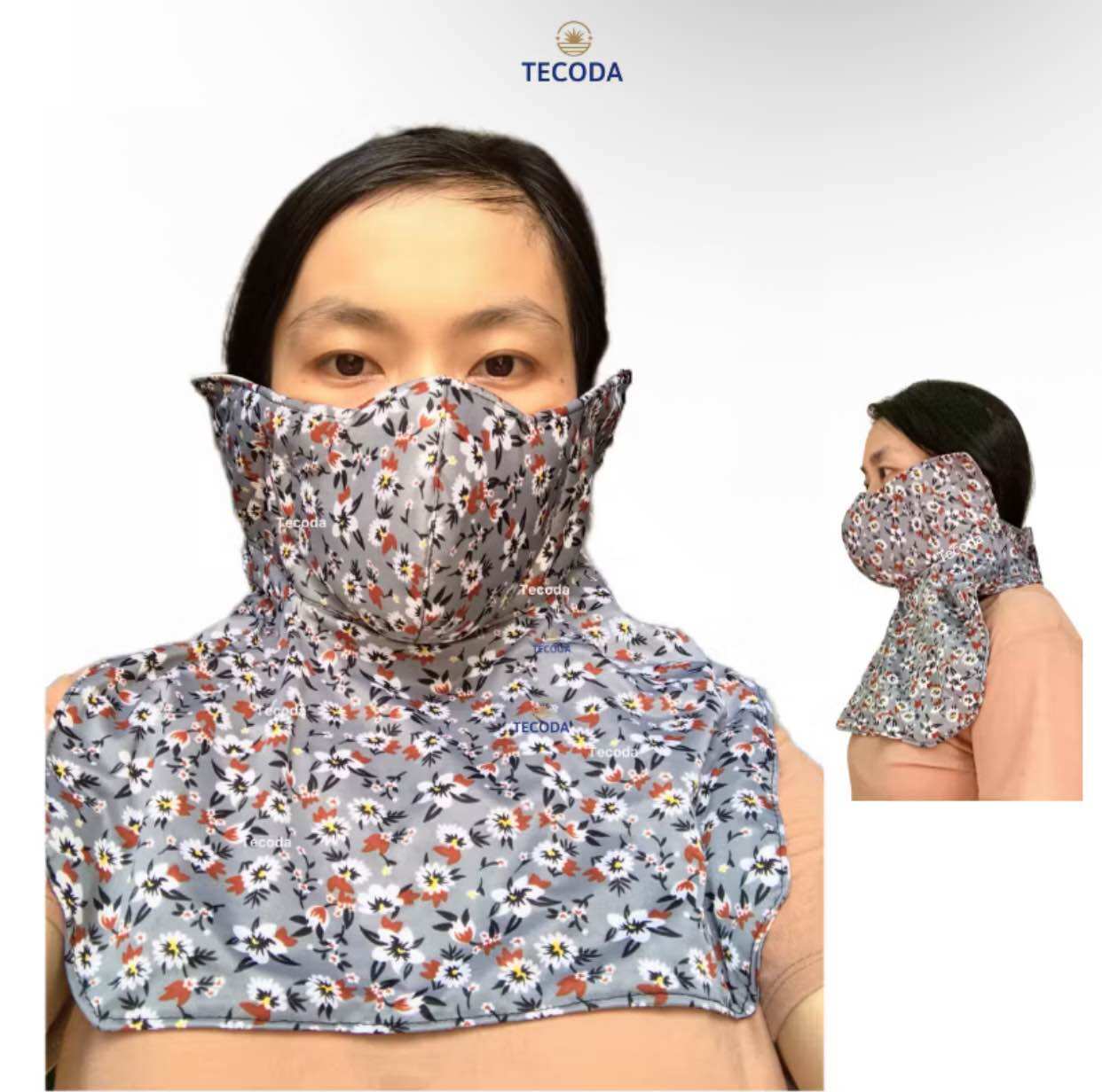 3-Layer Sun Protection Mask with Full Face and Neck Coverage, Soft, Breathable Fabric, Anti-Uv - 4