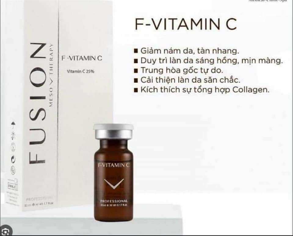 [ 1 lọ ] Tinh chất Fusion F - Vitamin C meso trắng sáng da 10ml/ lọ