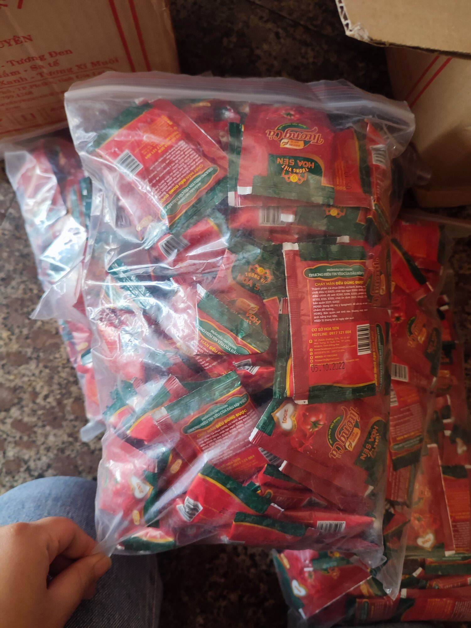 [Túi 100 gói] Tương Cà gói 15g