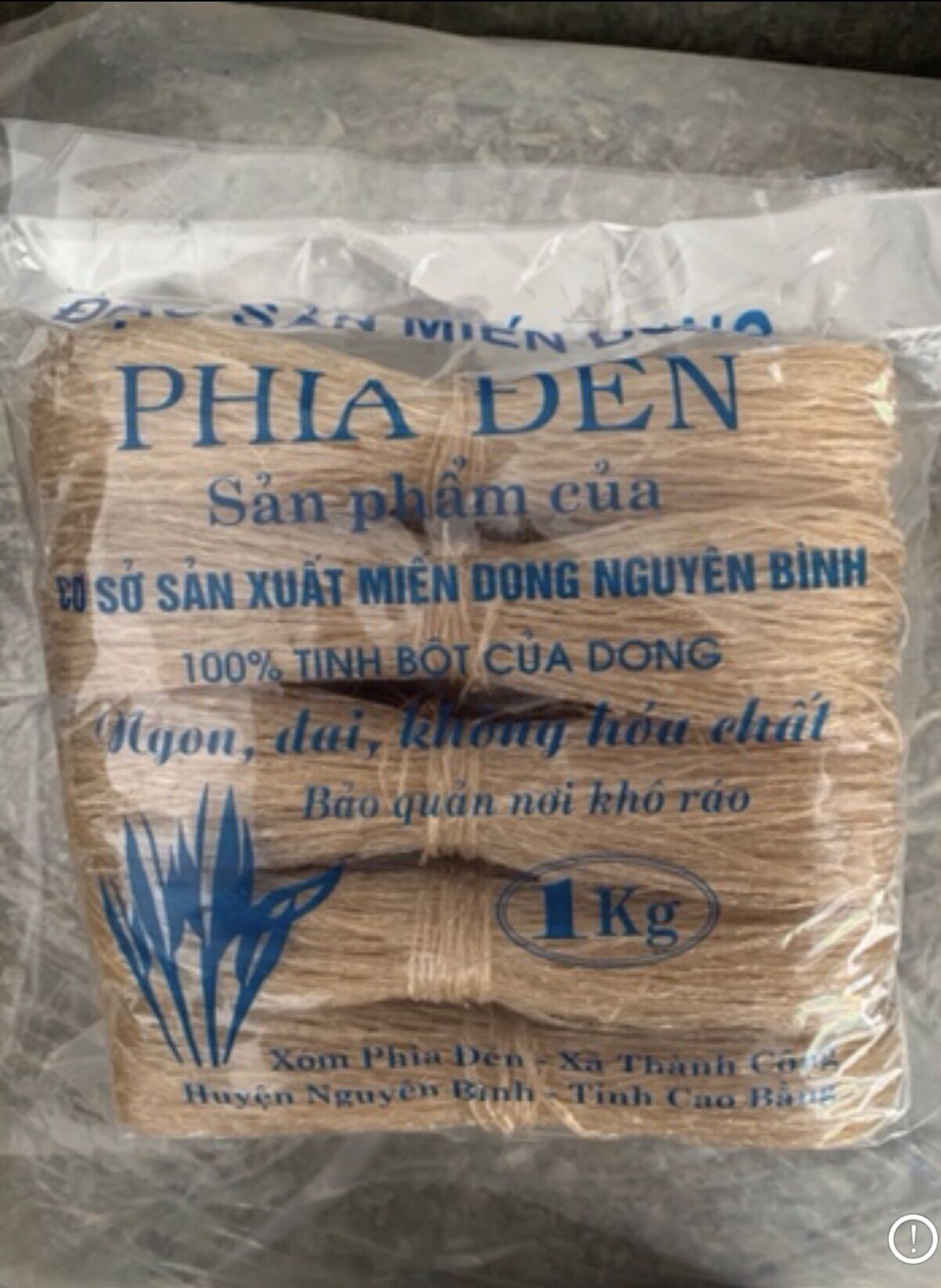 Miến dong phia đén Cao Bằng