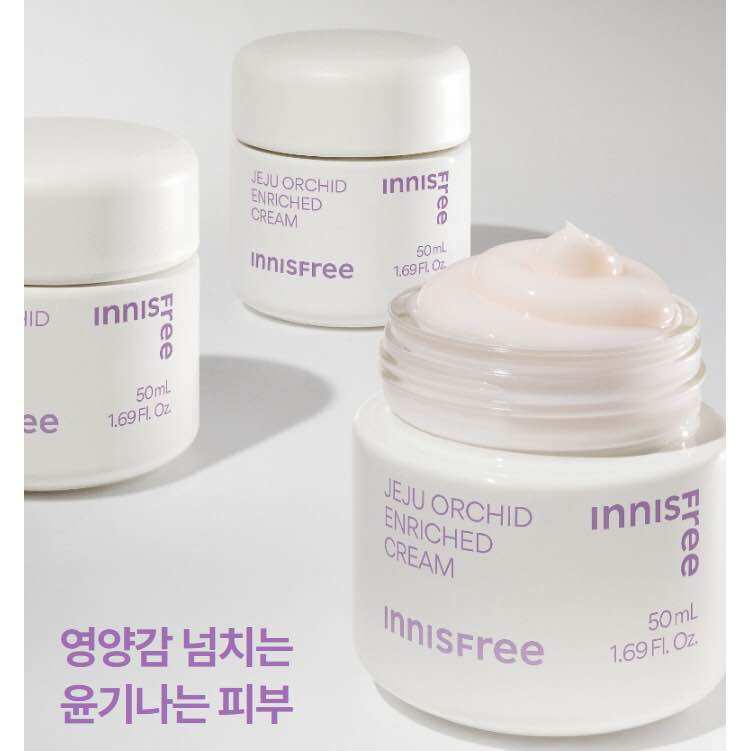 [HCM](Chính hãng) Kem dưỡng giàu dưỡng chất ngăn ngừa lão hóa sớm từ hoa lan Innisfree Jeju Orchid Enriched Cream 50ml