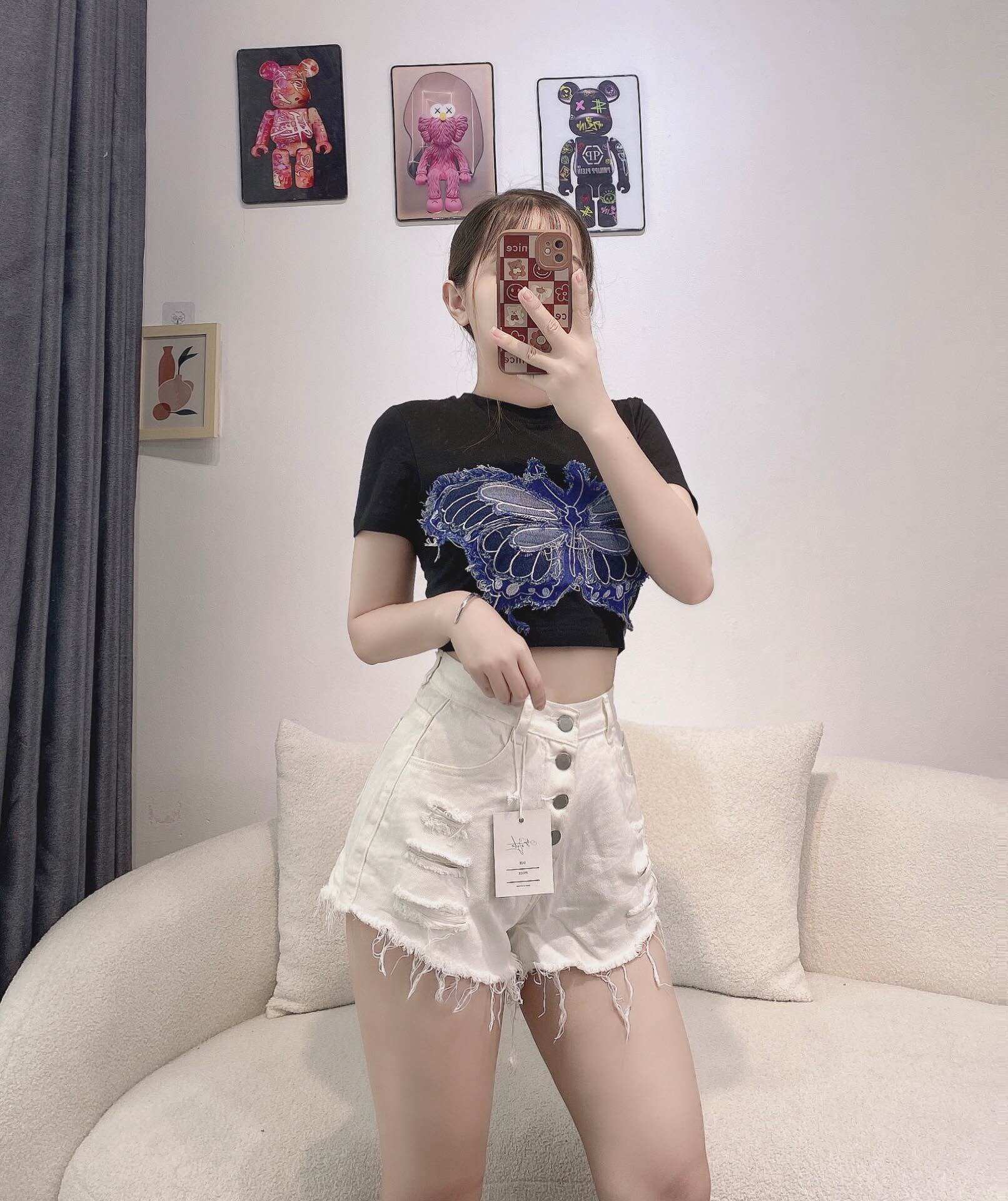 Short Jean Nút cao cấp chuẩn shop