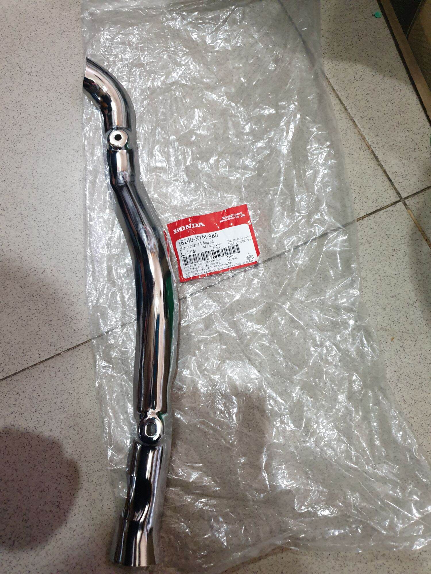 Chắn nhiệt ống xả, che cổ bô fu neo, fu x chính hãng honda