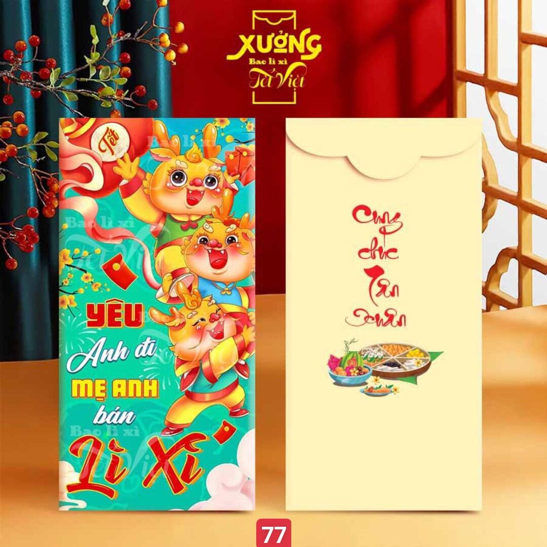 TÚI 10 CÁI]Lì Xì Đẹp Tết 2024