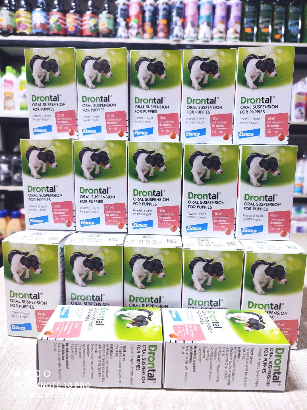 Tẩy giun dạng nước siro cho cún con Drontal Puppy chai 50ml hàng công ty Elanco date xa