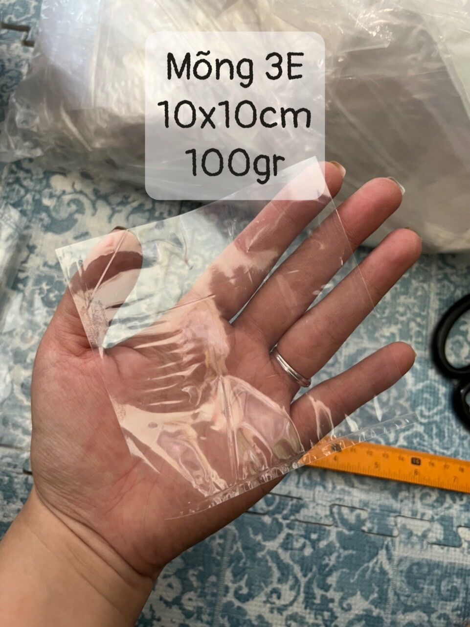 Túi PP - Túi Kiếng Trong mõng Size 10x10cm (100gr)