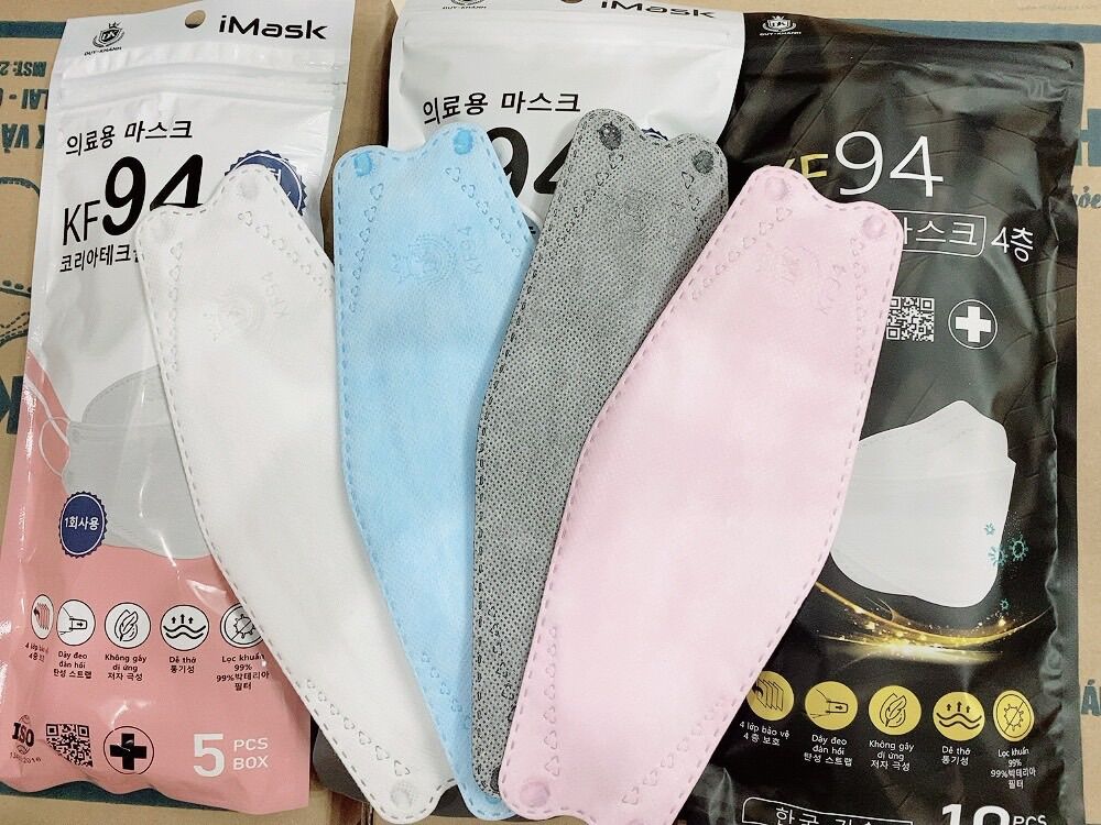 Túi 10 chiếc khẩu trang 4D-KF94