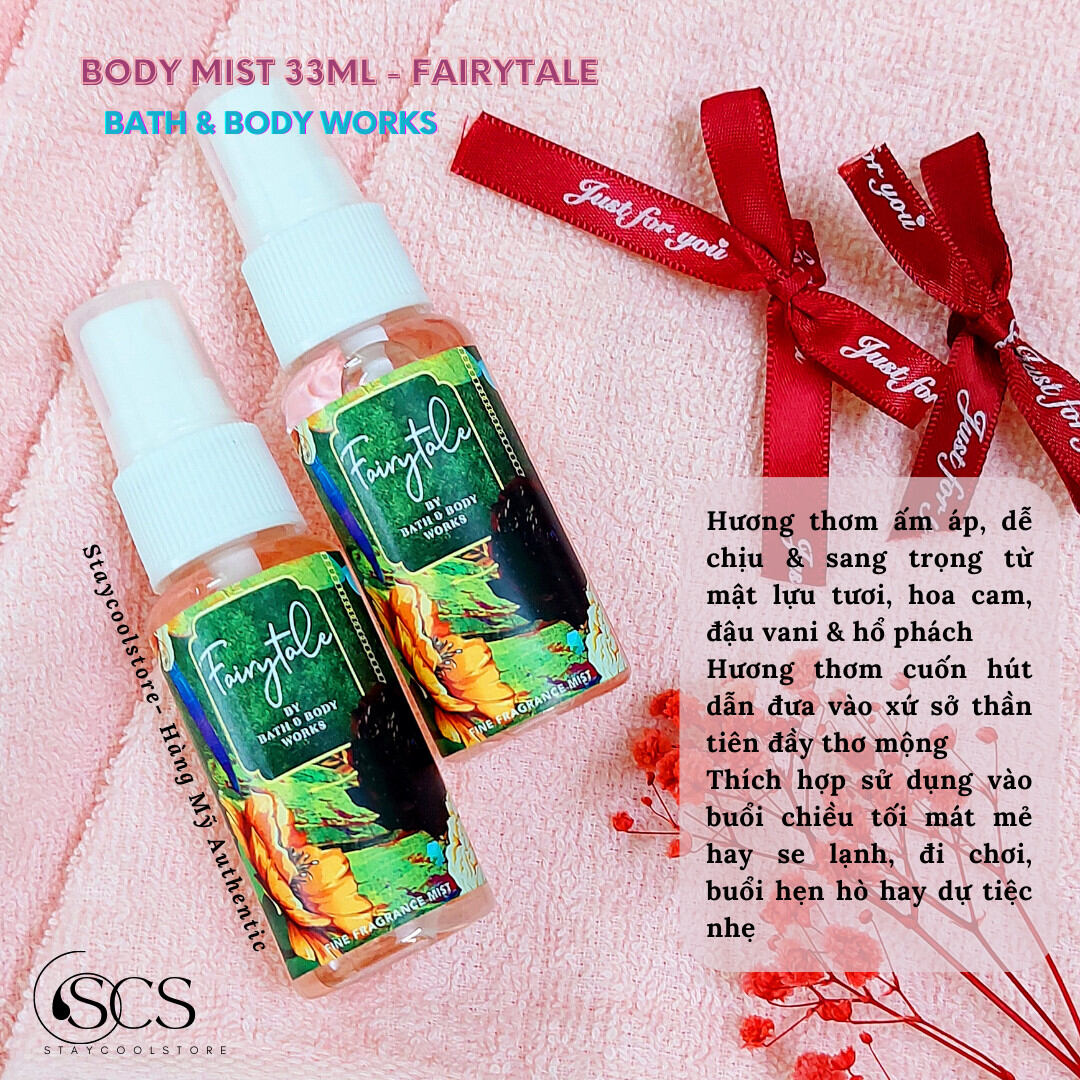 [Auth Mỹ- Đủ Mùi] 35ml- Xịt thơm bodymist Bath & Body Works