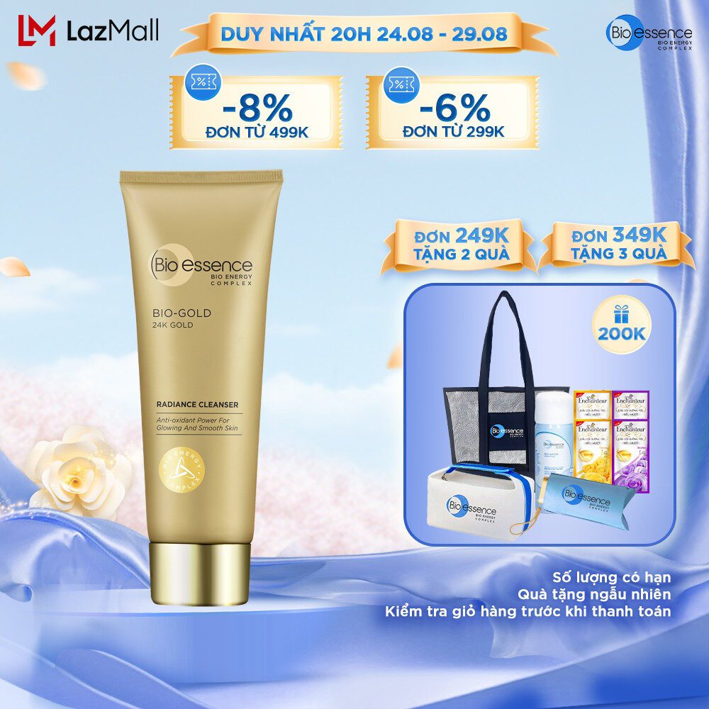 Sữa rửa mặt ngăn ngừa dấu hiệu lão hóa chiết xuất vàng sinh học 24K Bio-Gold Bio-essence 100gr