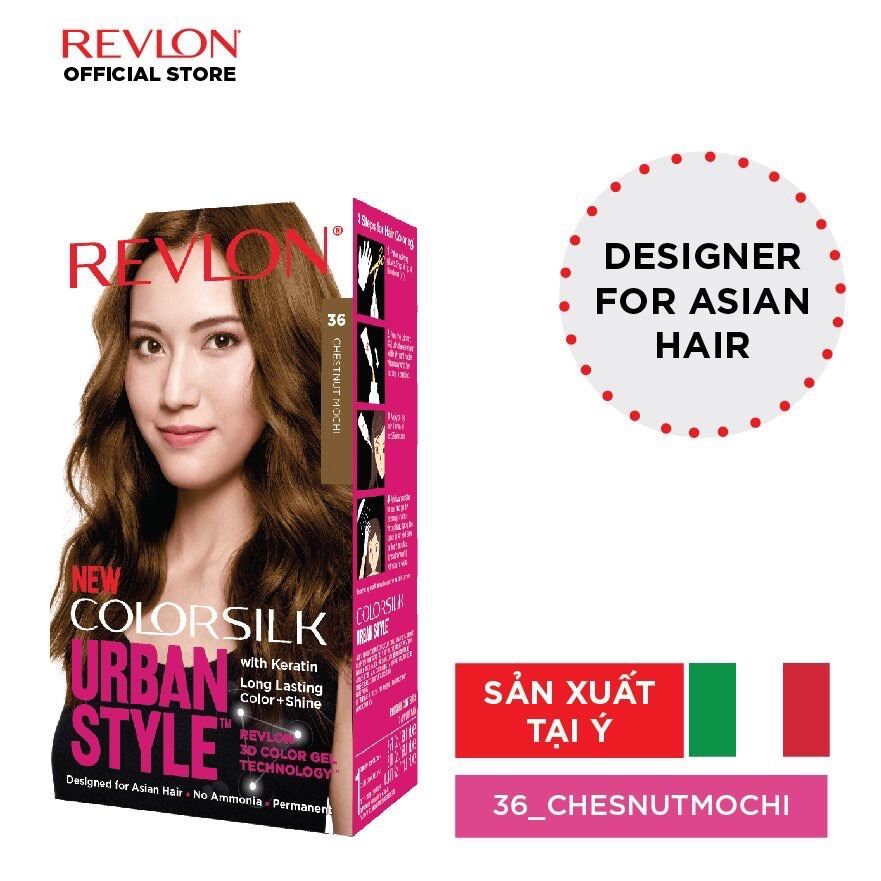 [ Hàng Chính Hãng] Thuốc Nhuộm Tóc Thời Trang Revlon Colorsilk Urban Style 150Ml - Số 36 ( Hạt Dẻ )