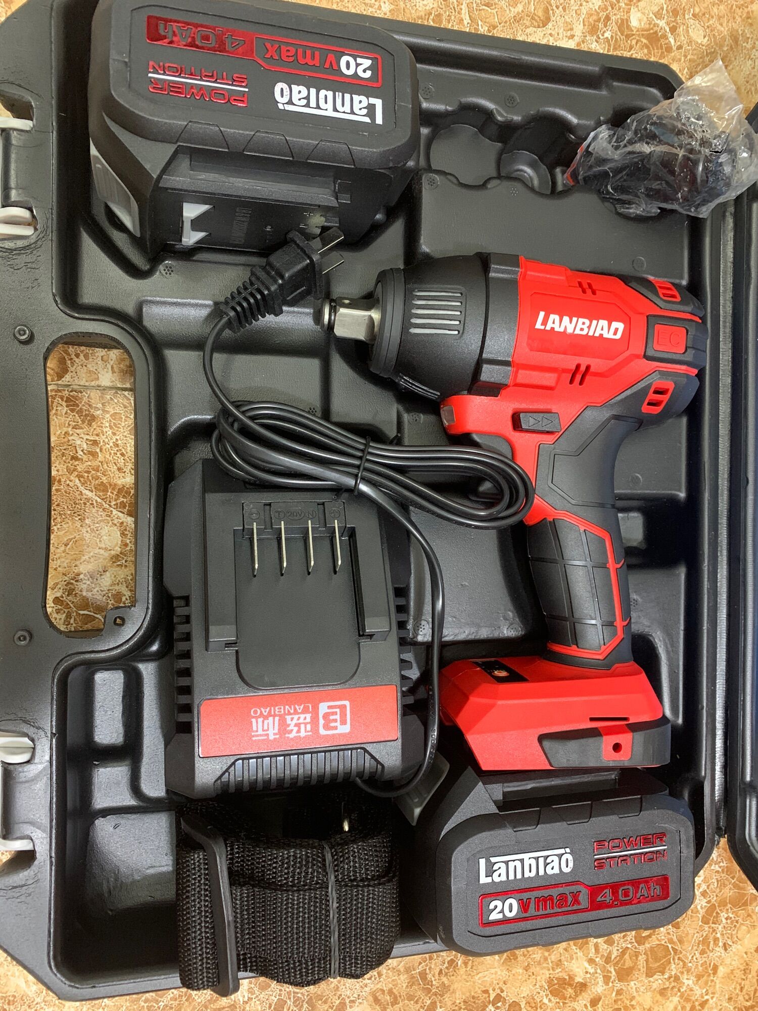 Máy siết bu lông lanbiao 20v -816hàng nội địa không chổi than.