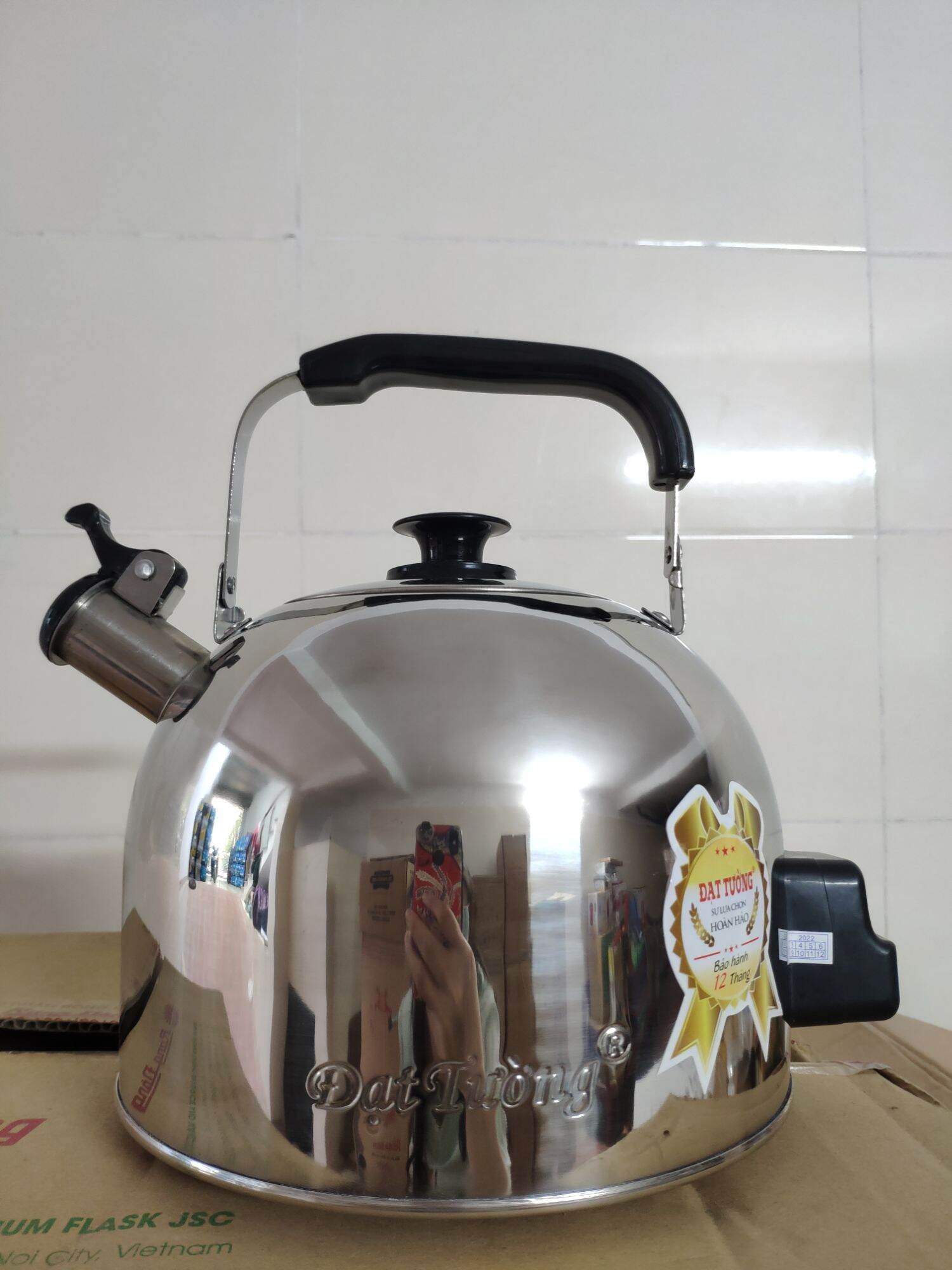 Ấm điện đun nước siêu tốc 3-5l đạt tường có còi báo