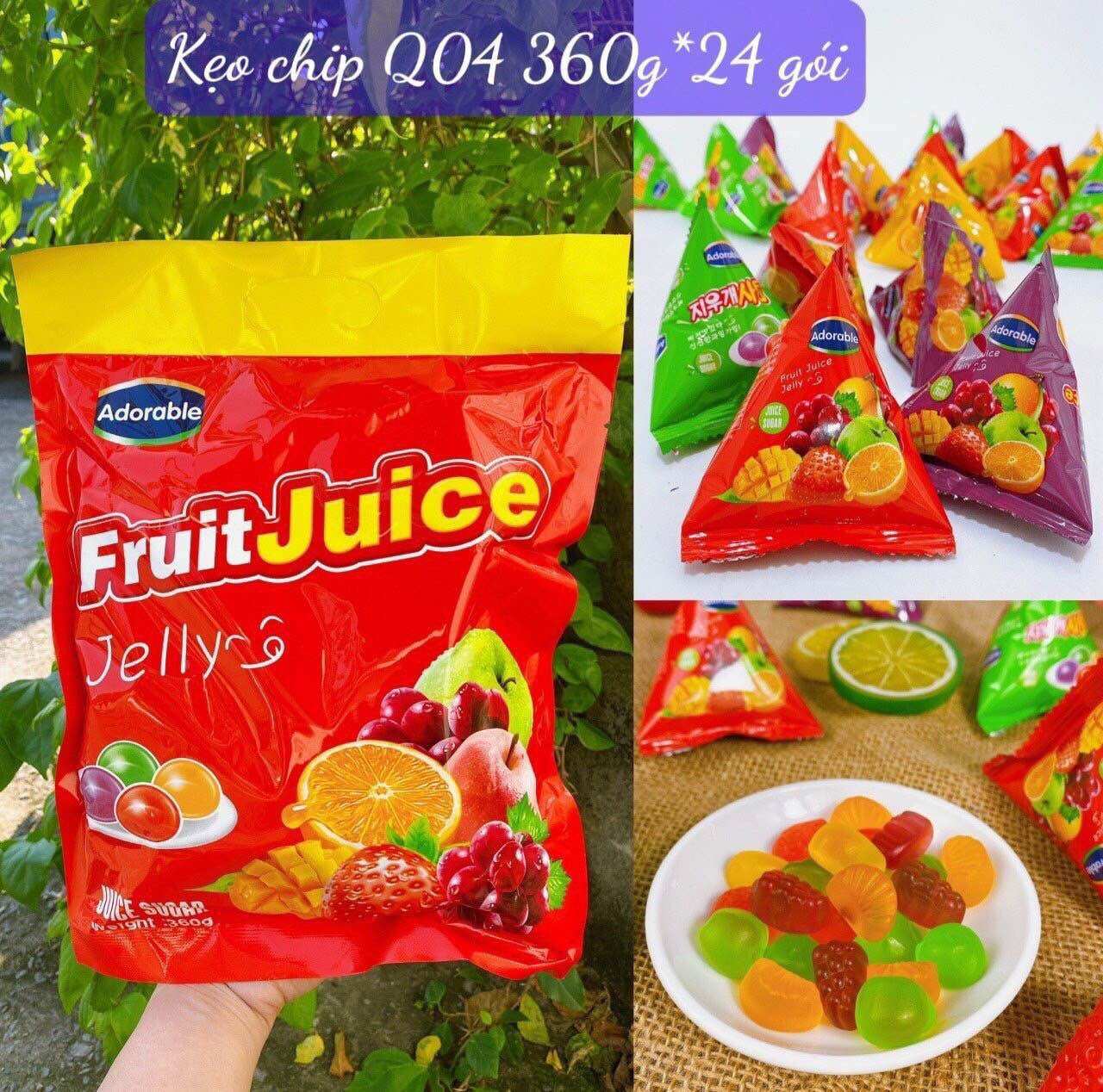 Kẹo dẻo trái cây adorable juice 360gr