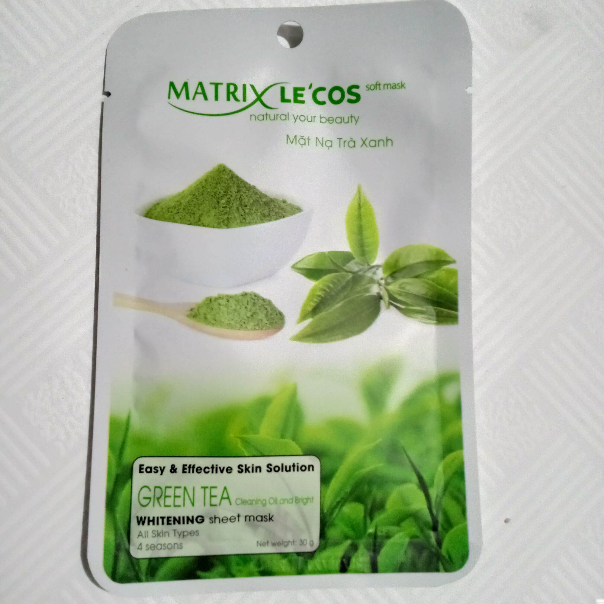 MẶT NẠ GIẤY DƯỠNG DA MATRIX LECOS SÁNG DA 30 GAM
