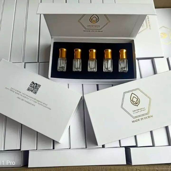 Combo  10 hộp giấy đựng chai chiết tinh dầu nước hoa dubai 3ml,hợp quà tặng, hộp trống không