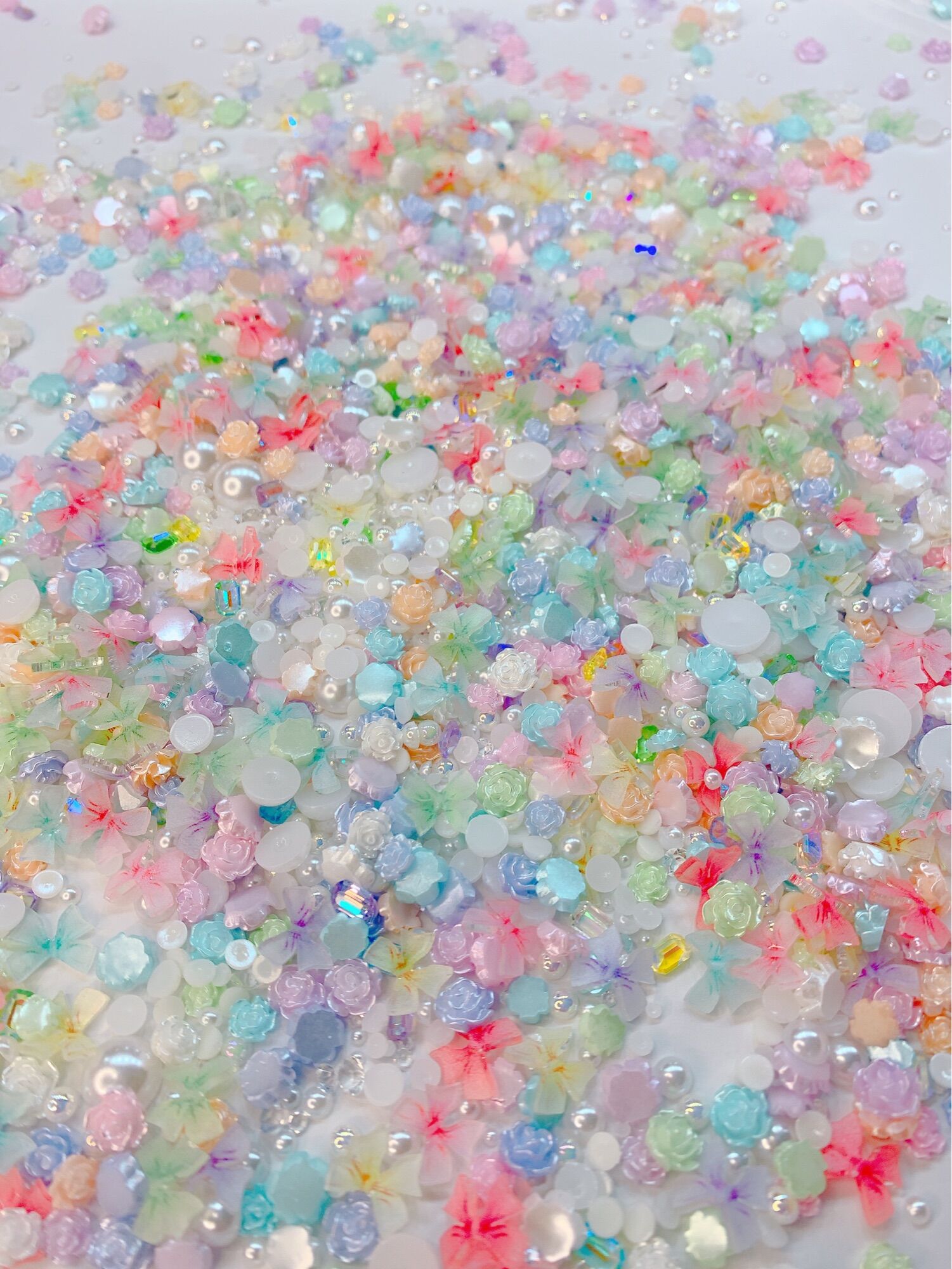 Charm hoa mix màu