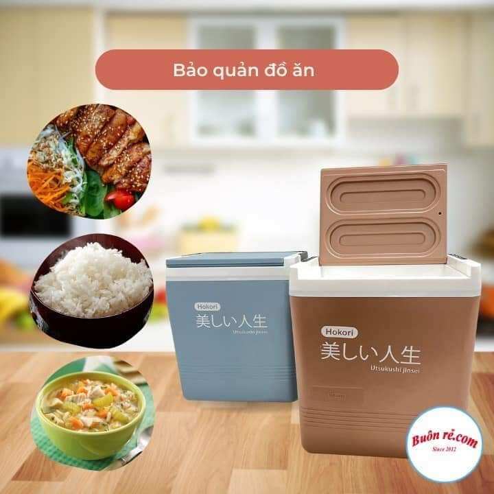 phích đựng đá thùng đựng đá giữ nhiệt hokori việt nhật