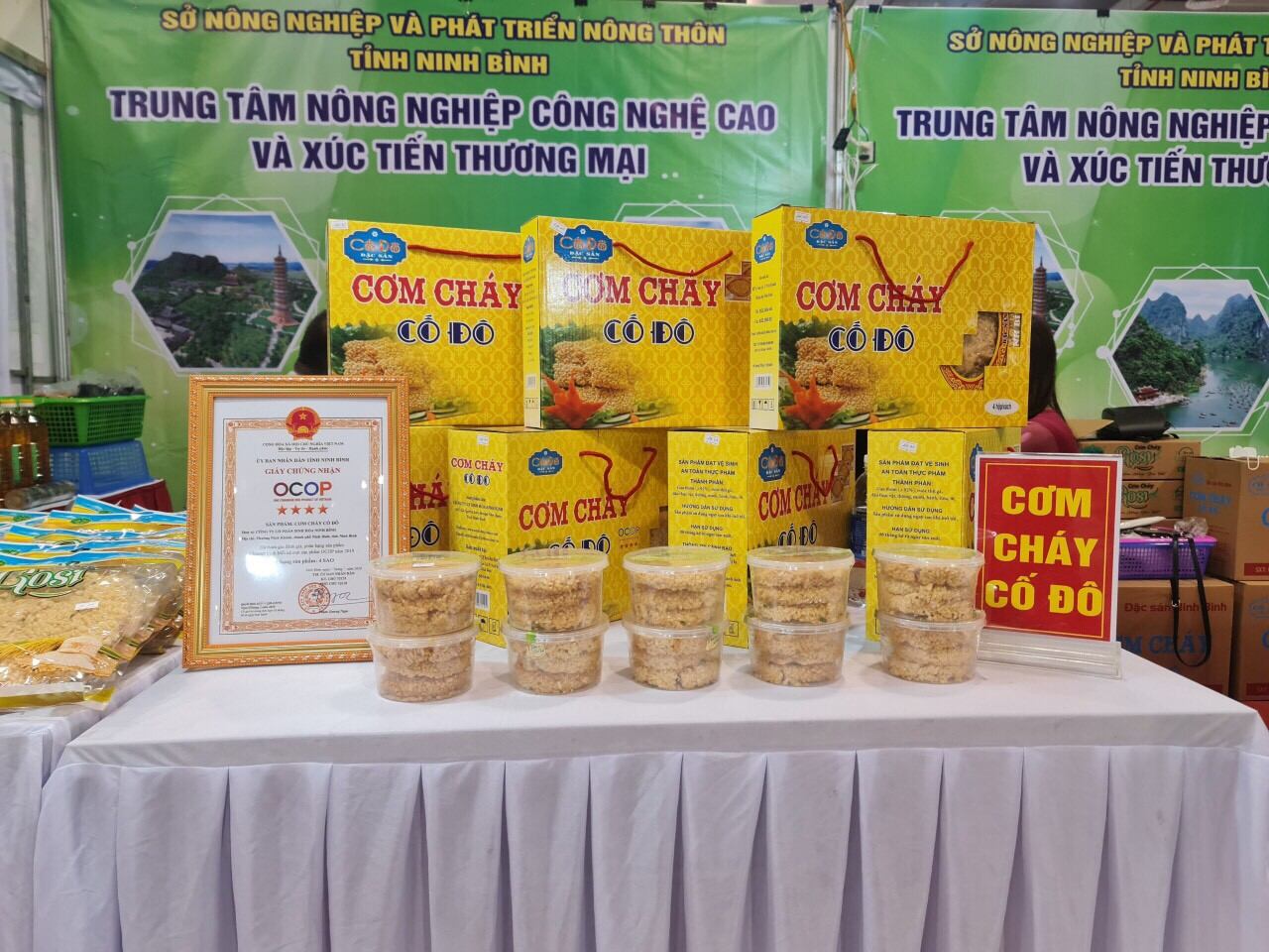 [ BÁN SỈ -1 Thùng] Combo 6 gói Cơm Cháy Chưa Chiên 1Kg Cố Đô- Đặc sản Ninh Bình