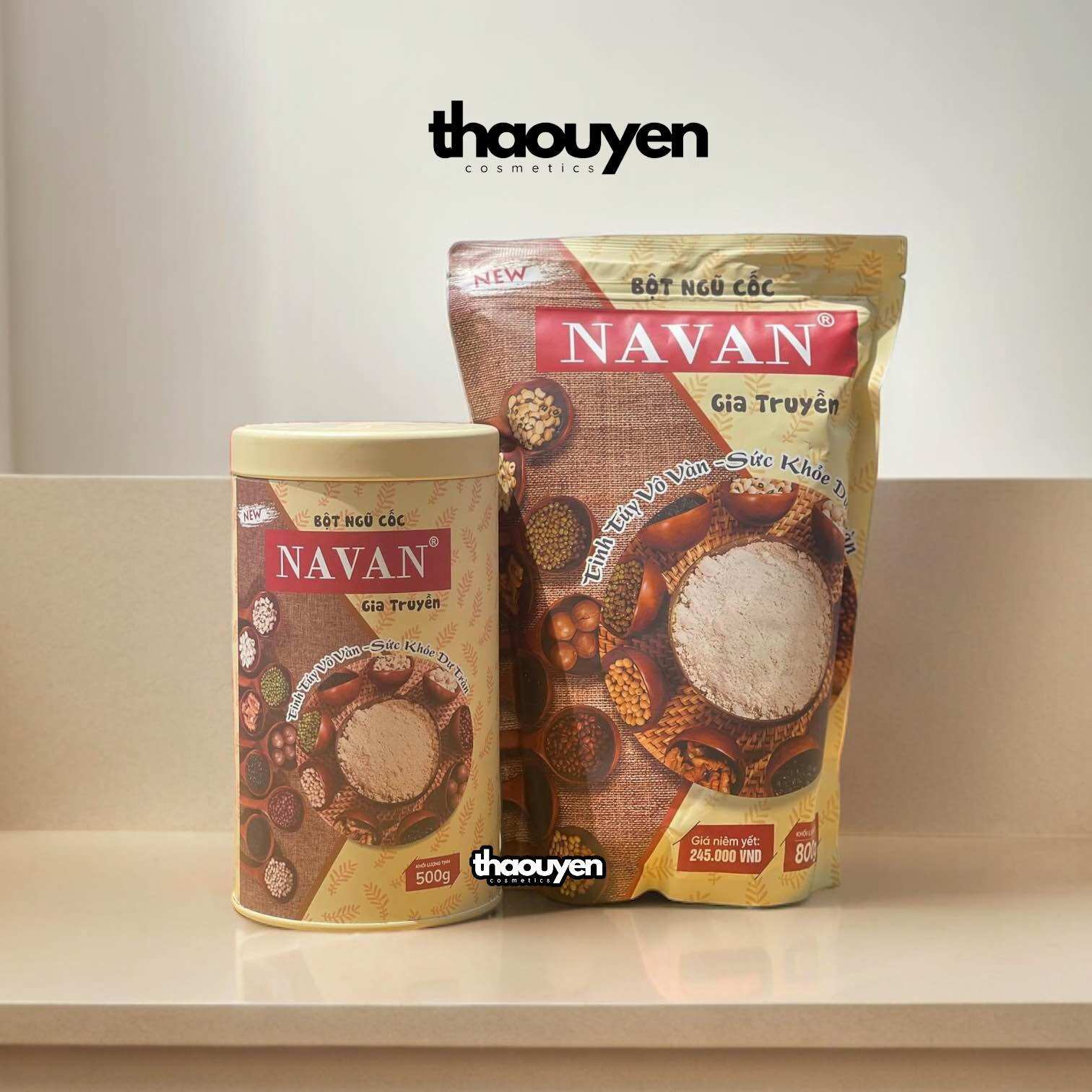 Bột Ngũ Cốc Navan Gia Truyền 9 Loại Đậu Bổ Sung Dinh Dưỡng Cho Mẹ Bầu Và Lợi Sữa Sau Sinh