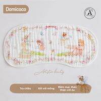 Domicoco | Khăn Gối Cotton Thấm Hút Mồ Hôi Chống Nôn Trớ Cho Bé