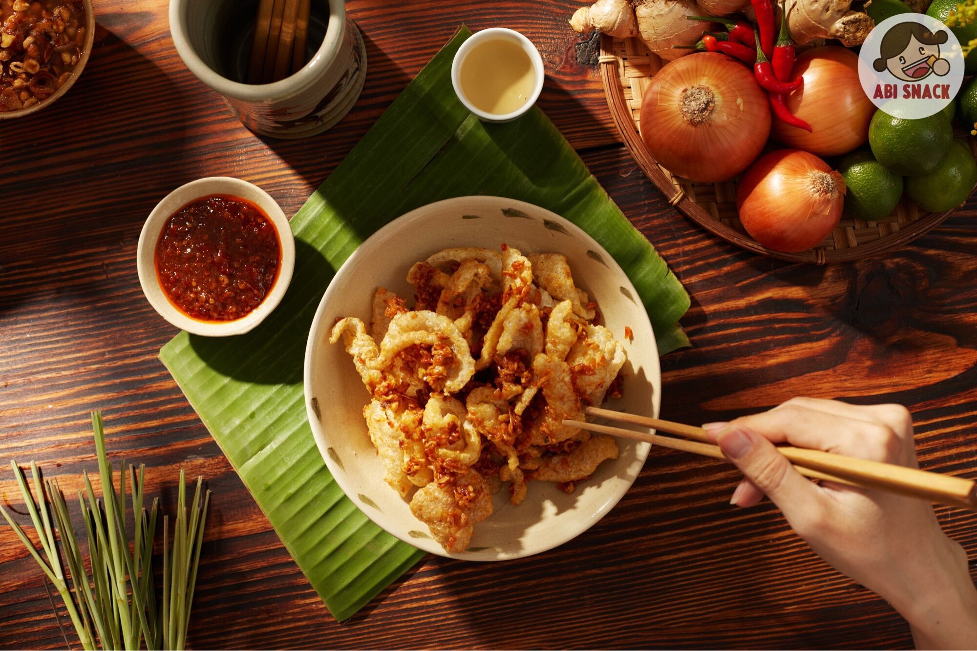 DA HEO LẮC SỐT ABI SNACK - DA HEO CHIÊN GIÒN