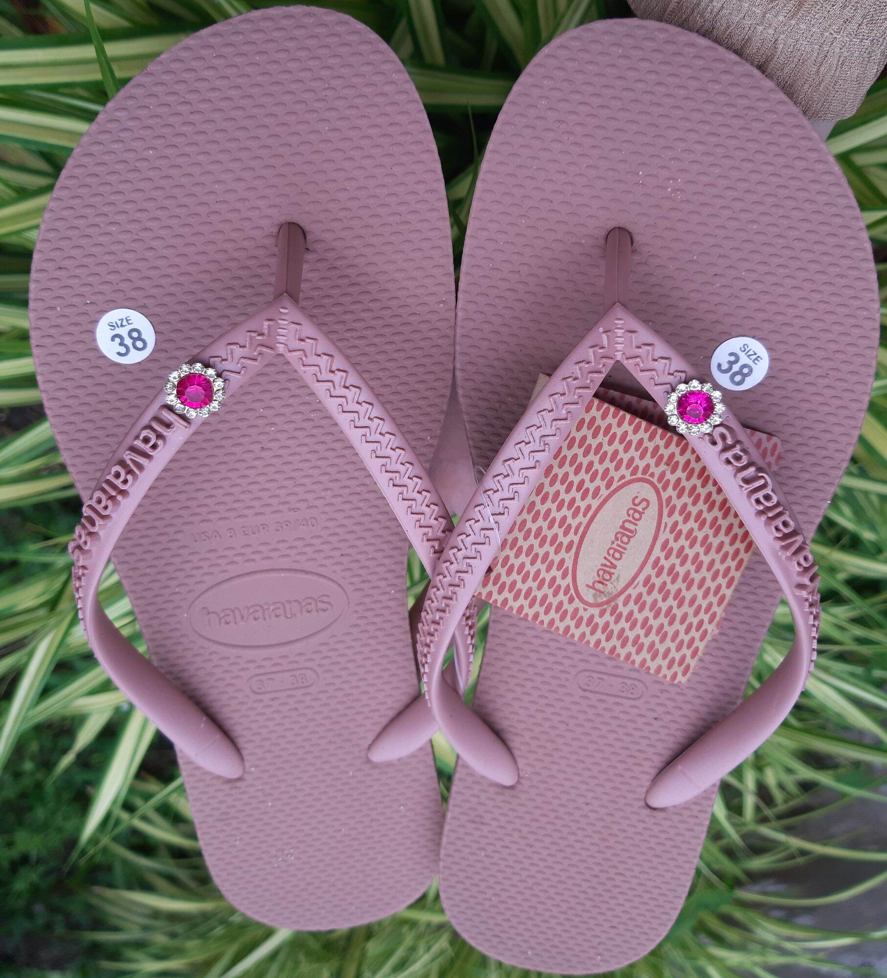 🔥FREESHIP🔥HAVAIANAS - Dép Nữ Đính Đá Hoa Mai