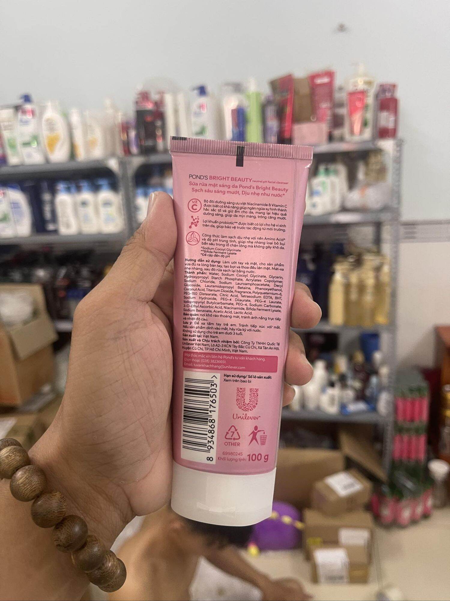 sữa rửa mặt pond's sáng mịn 100g