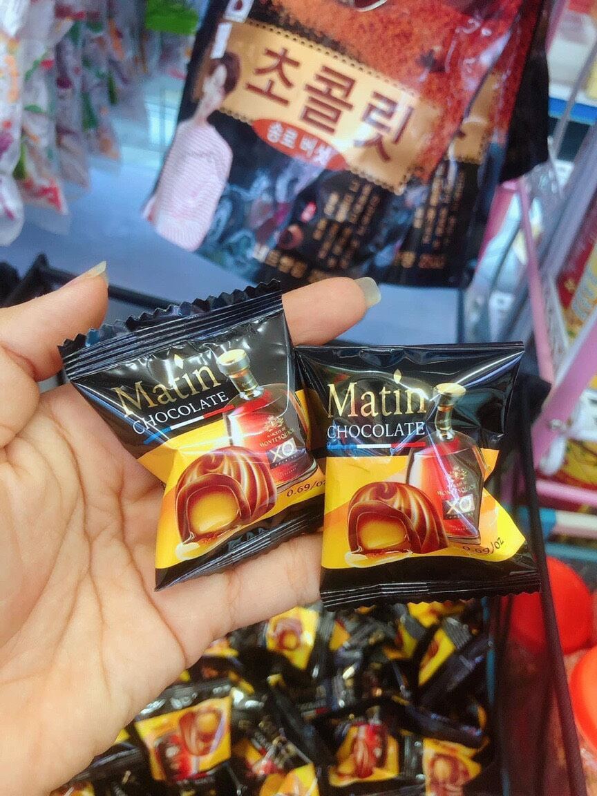 Kẹo socola nhân rượu xo 500 gr.