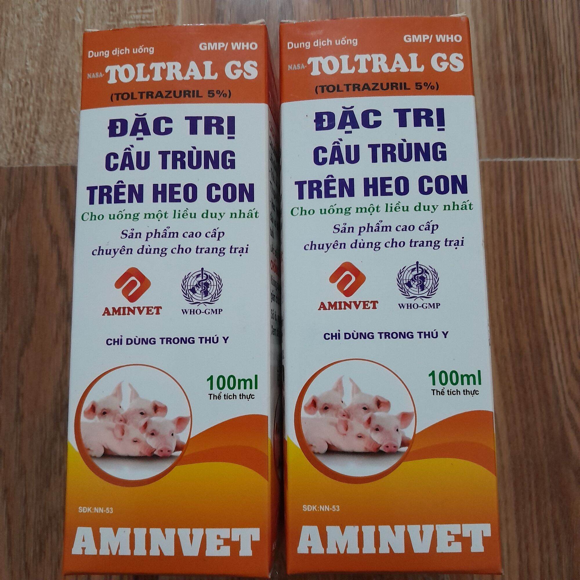 Cầu trùng heo con 100ml Dùng cho heo con, bê, thỏ....