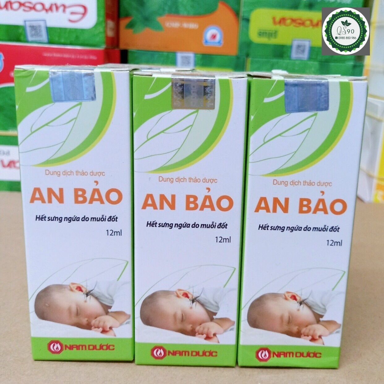 Dung dịch thảo dược lăn muỗi đốt An Bảo 1 chai 12ml