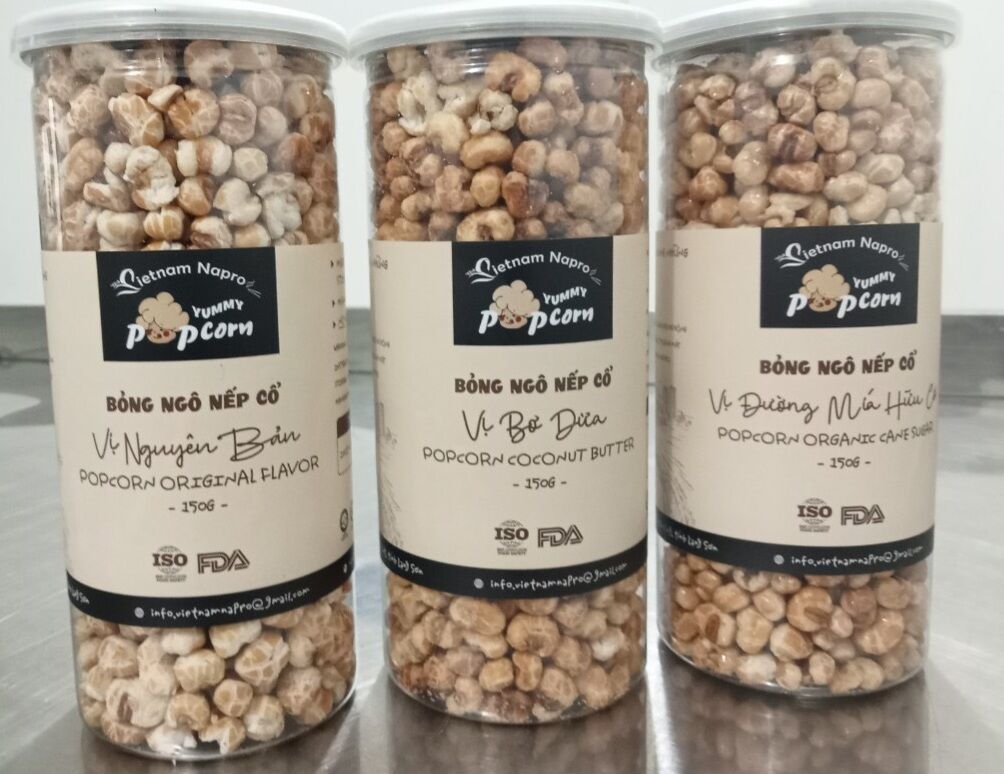 Bỏng ngô nếp cổ napro hộp 150g 🌽date12/2024🌽 3 vị dễ dàng lựa chọn 🌽ăn ngon và an tâm về sức khỏe cho cả nhà🌽