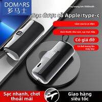 Pin Sạc Dự Phòng Dung Lượng Cao Mini Sạc Nhanh Có Dây Tích Hợp