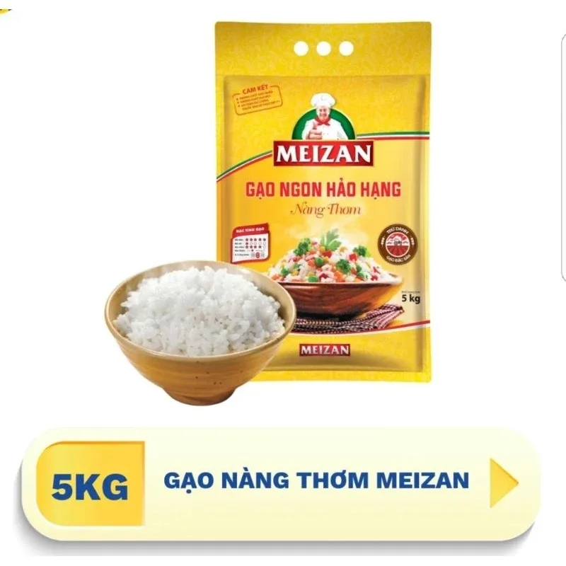Gạo ngon hảo hạng Meizan nàng thơm 5KG