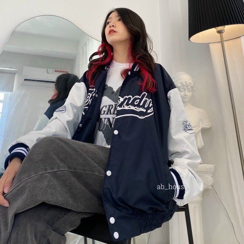 Áo khoát dù in kiểu Bomber K090