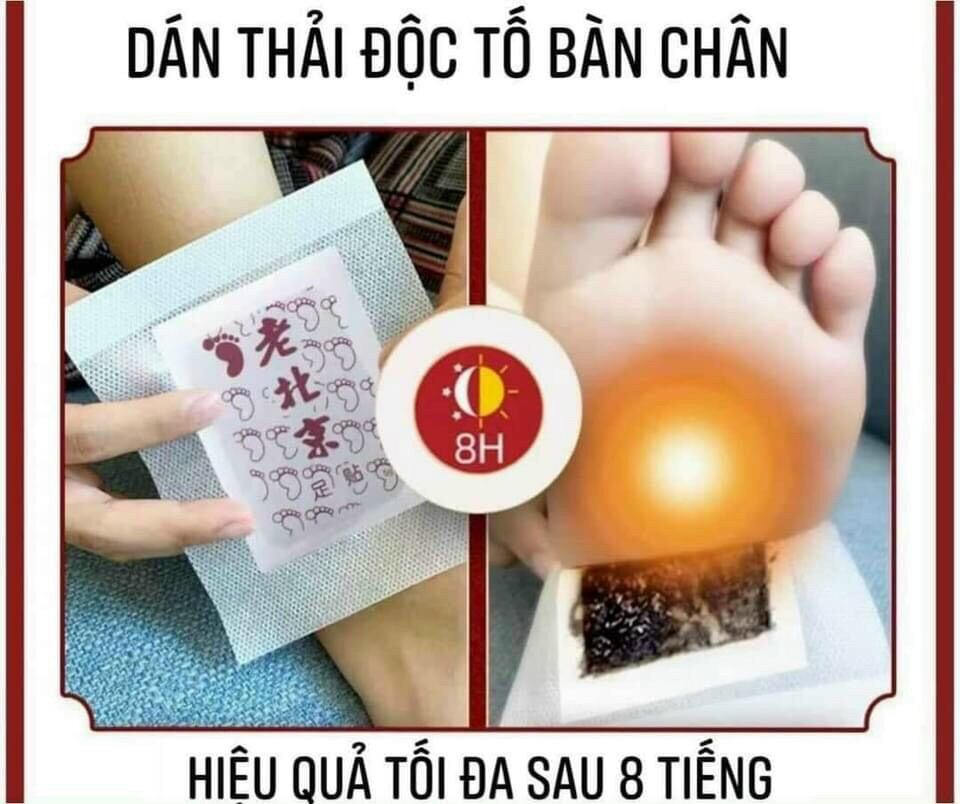 Miếng Dán Gan Bàn Chân Thải Độc Hộp 50 Miếng