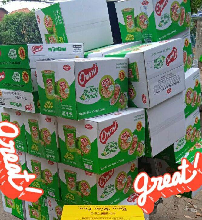 Thùng mì tôm chanh Omni bát 24 bát/thùng - date luôn mới nhất