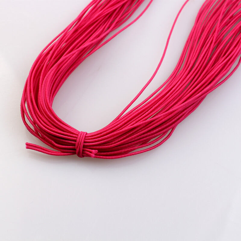 Dây Thun Bện 24M 1mm Dây Làm Đồ Thủ Công Dây Làm Đồ Trang Sức 23 Màu Sắc