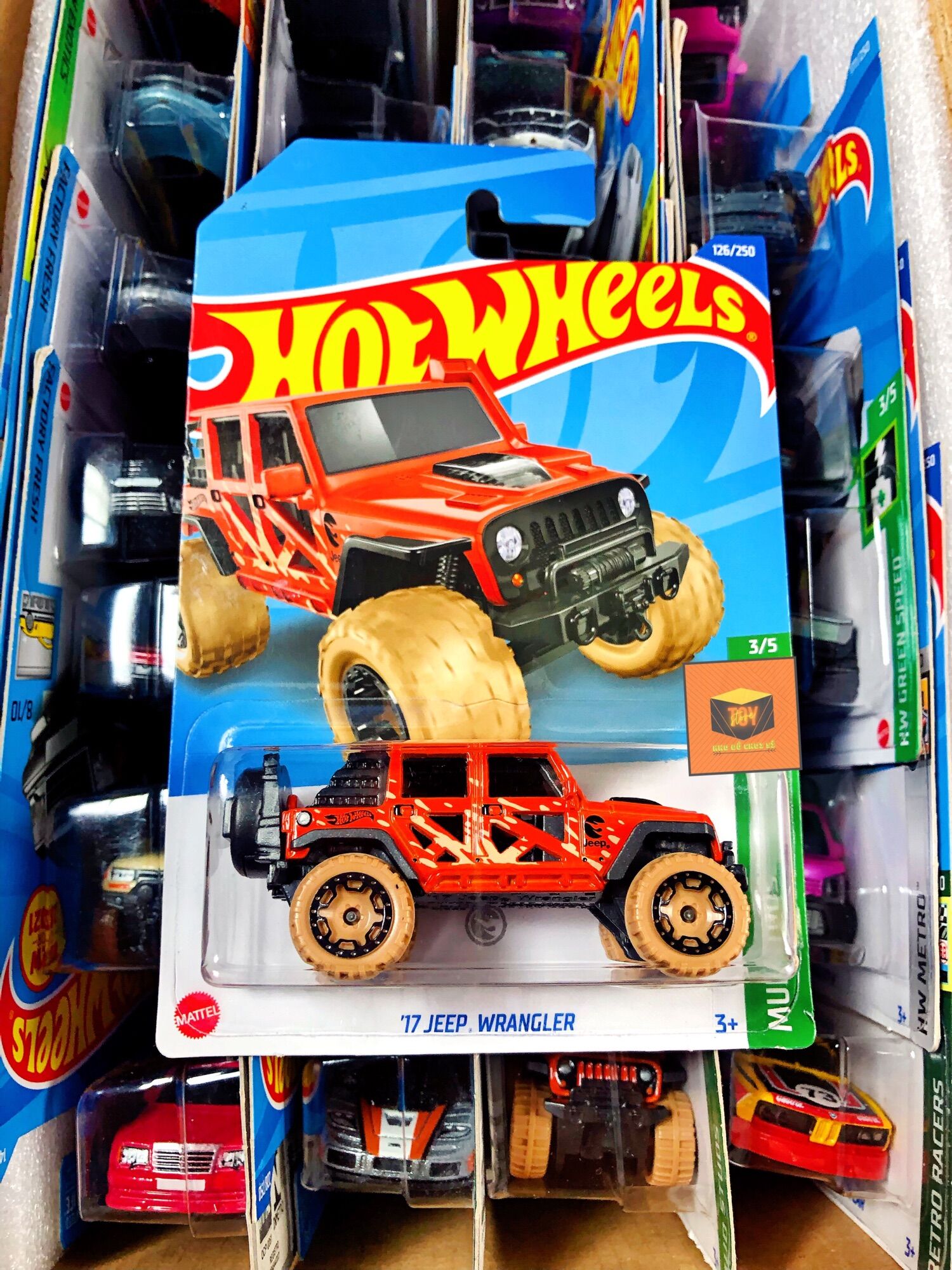 Xe mô hình hot wheels tỉ lệ 1:64 "17 jeep wrangler "