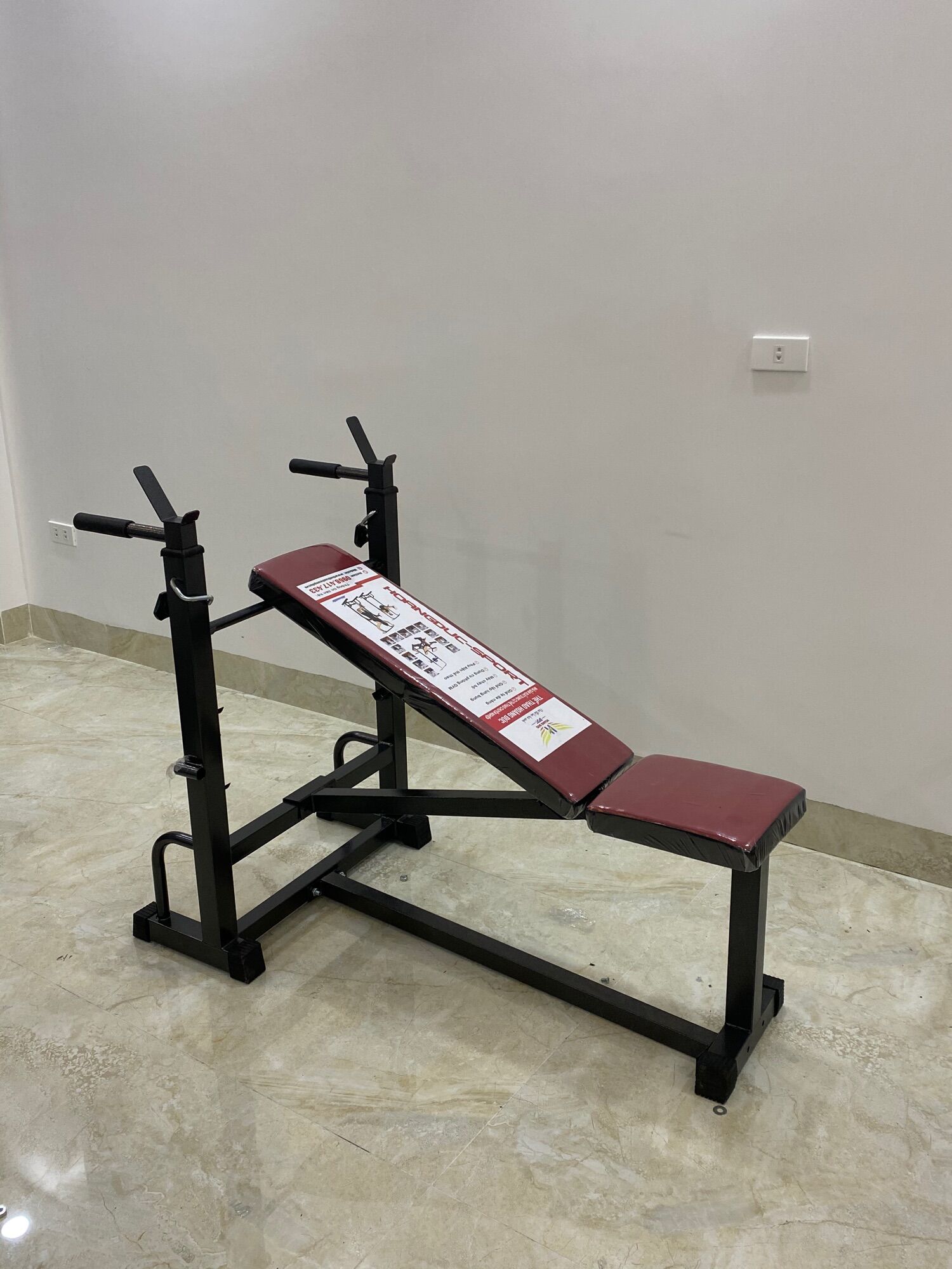 Ghế tập tạ đơn SADU HOÀNG ĐỨC (chưa có tạ và đòn)