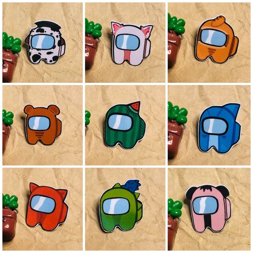 [HCM] - Bộ Sticker / Hình dán AMONG US (22 hình) - tiemtaphoacona