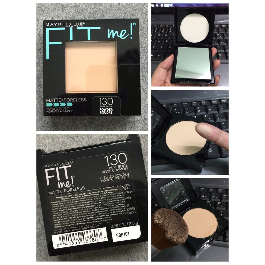 Phấn Phủ Trắng Da Kiềm Dầu Maybelline Vuông