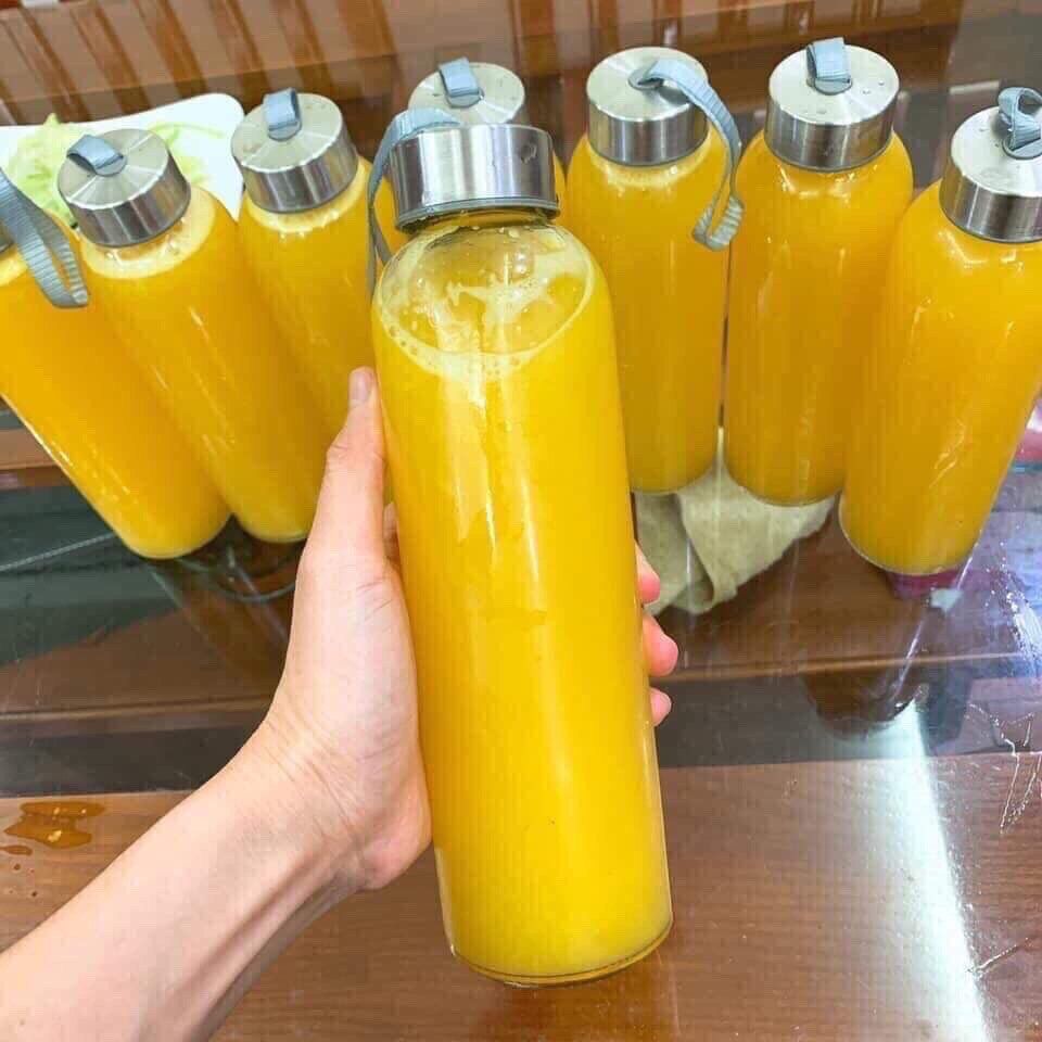 BÌNH NƯỚC THỦY TINH CÓ DÂY XÁCH DUNG TÍCH 500ML
