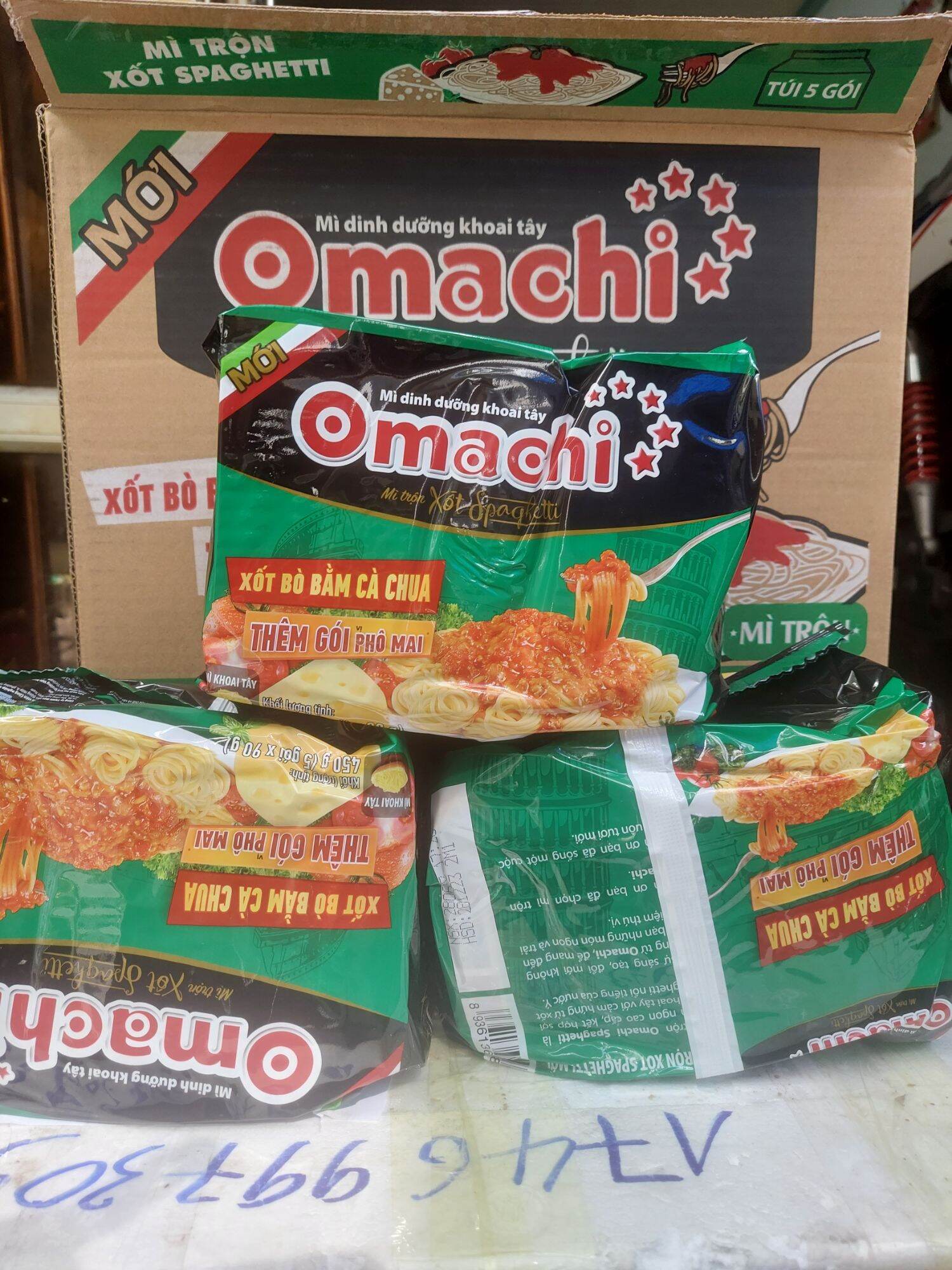 Mì omachi spaghetti thùng 30 gói