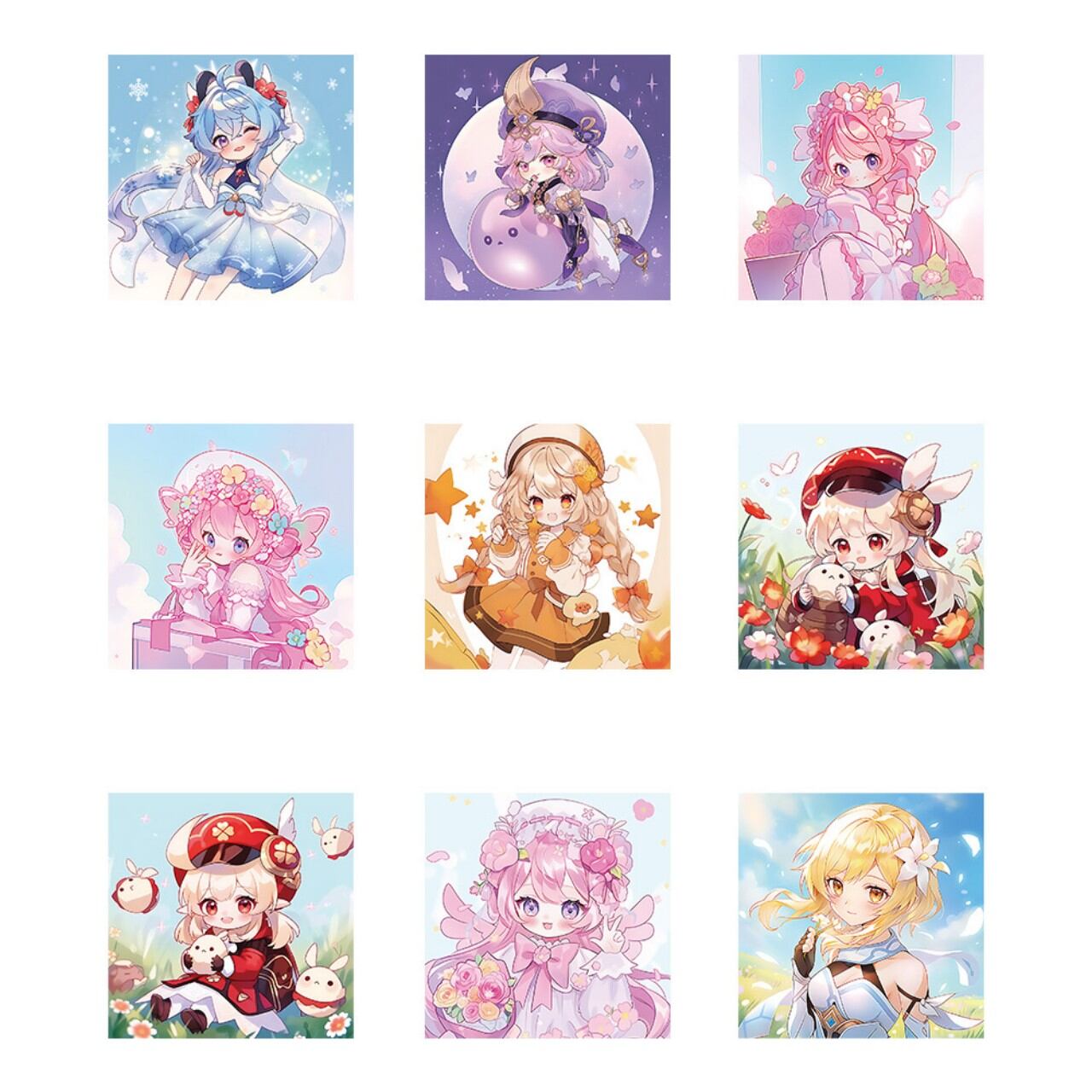 Set 50 miếng sticker hình dán chống nước