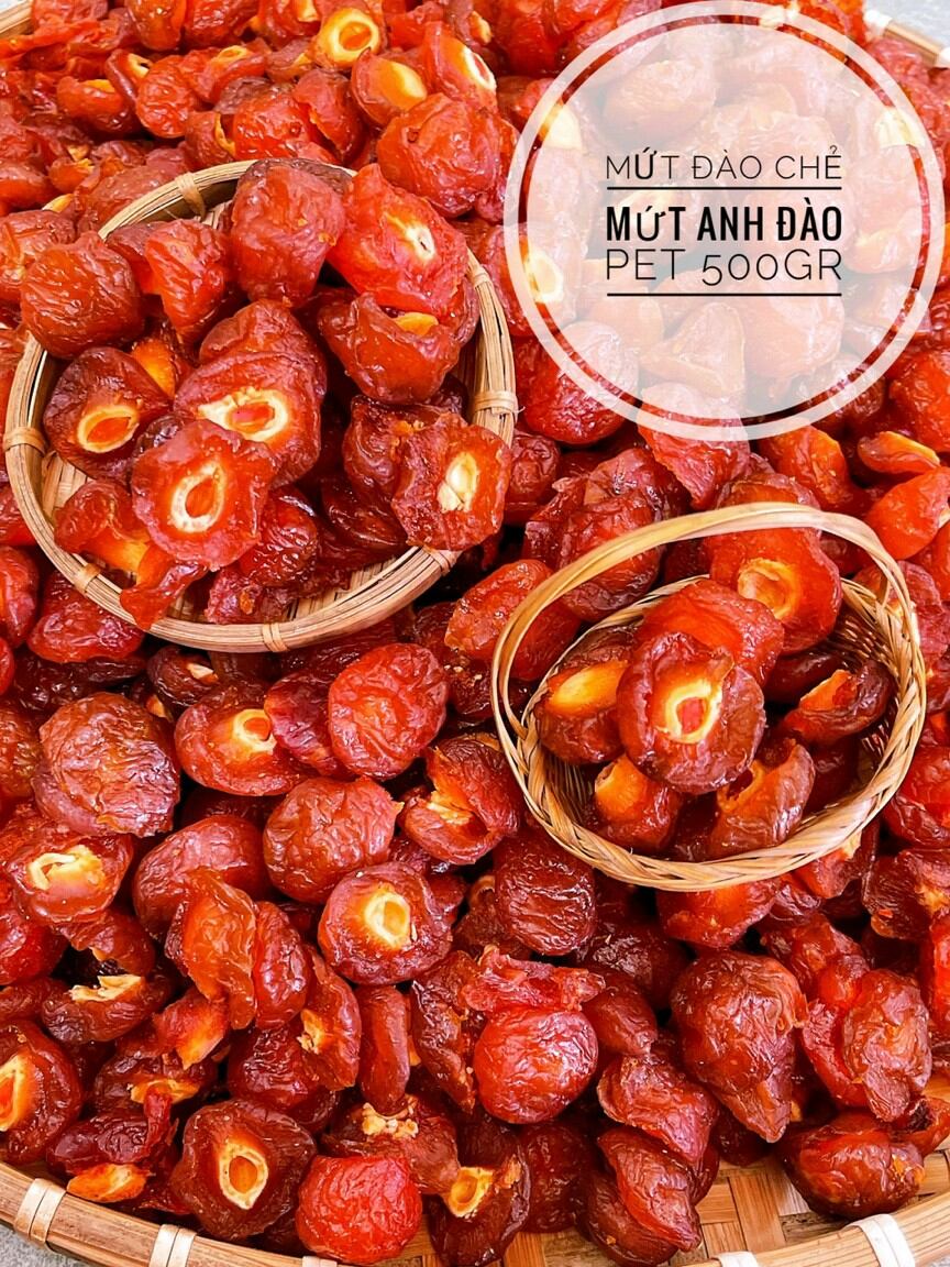 Mứt đào chẻ đôi 500g ( Hàng sạch loại 1)
